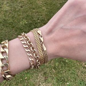 Authentic Vintage 14k Gold Triple Rope Bracelet